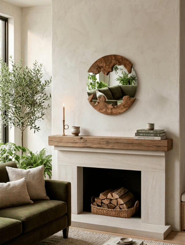 Sanur Round Mirror