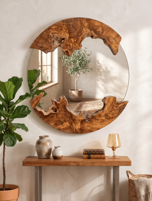 Sanur Round Mirror