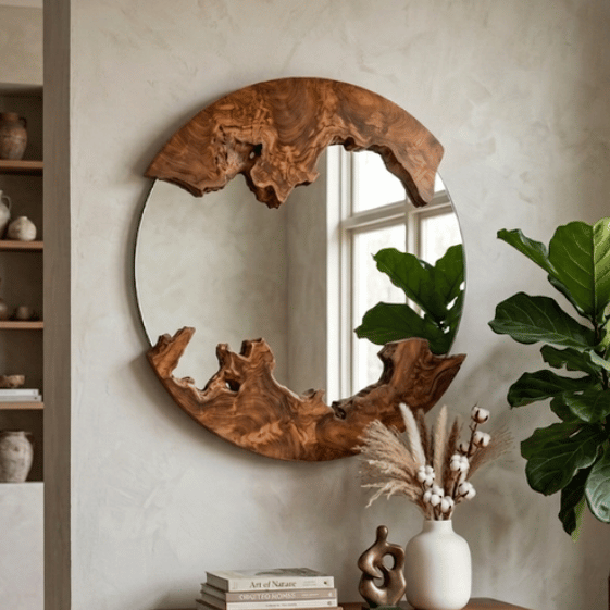Sanur Round Mirror