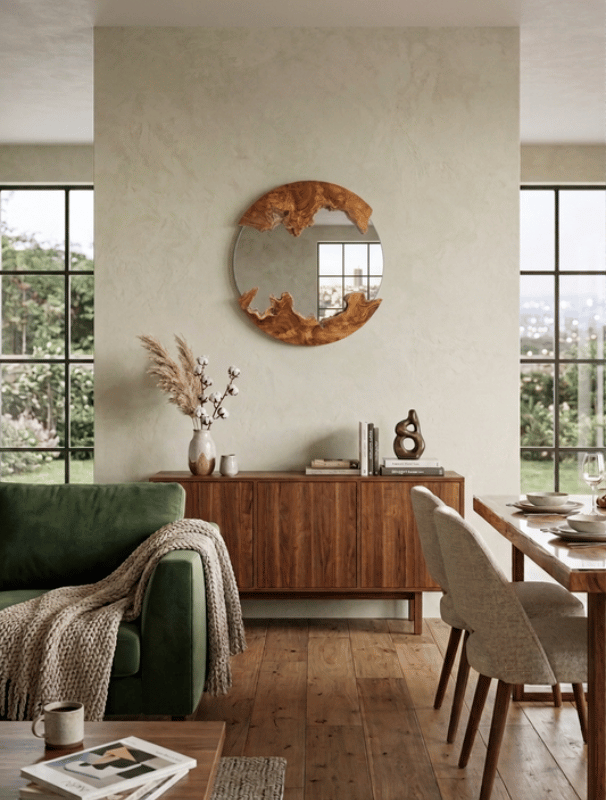 Sanur Round Mirror