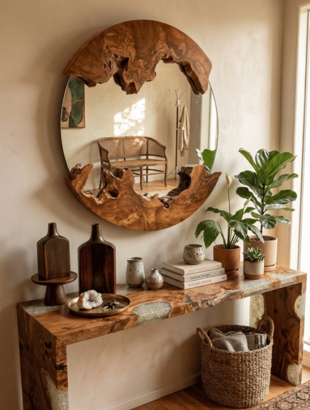 Sanur Round Mirror