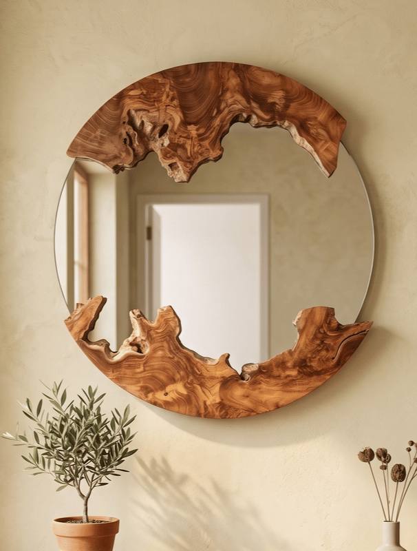 Sanur Round Mirror