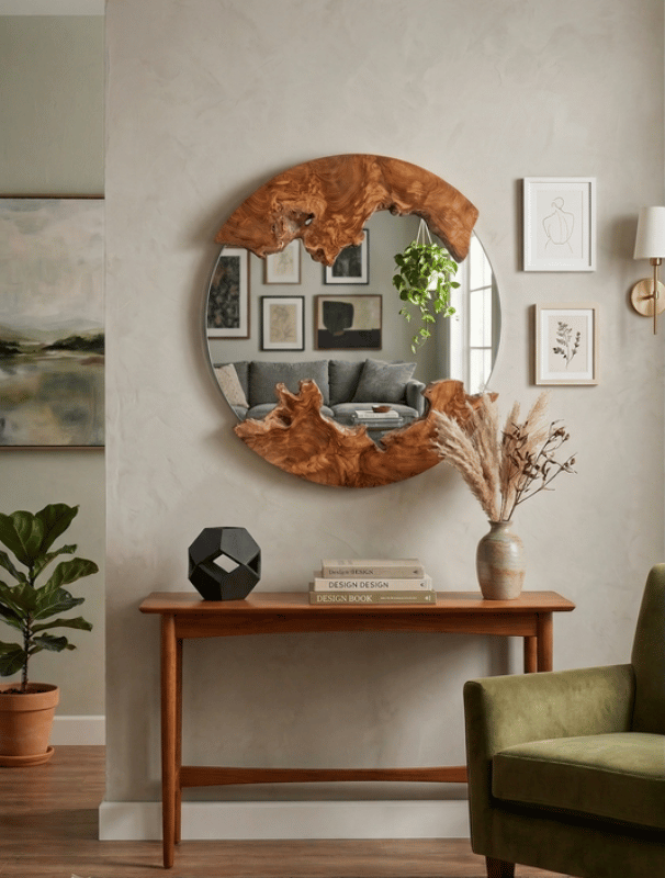 Sanur Round Mirror