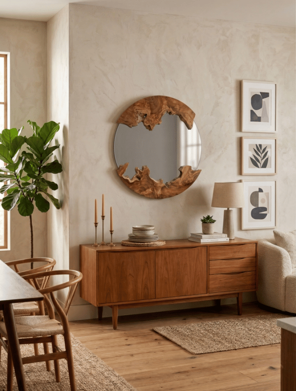 Sanur Round Mirror
