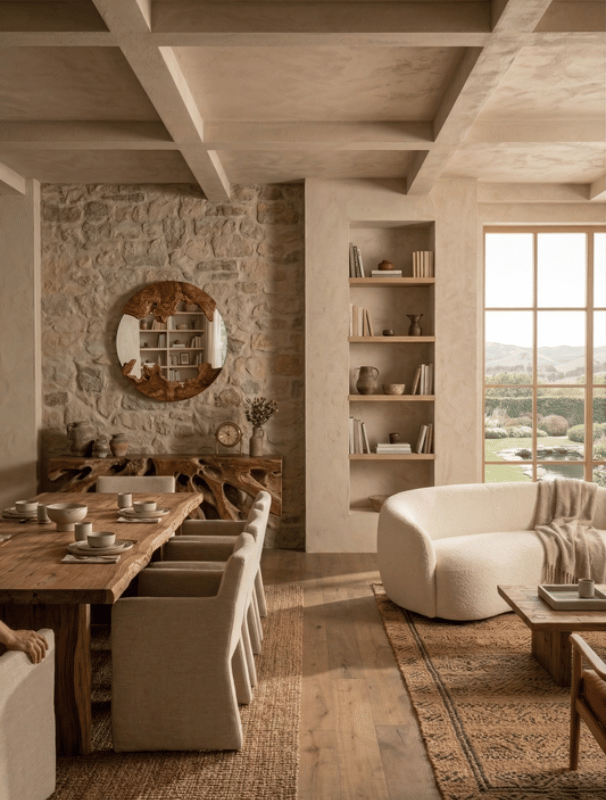 Sanur Round Mirror