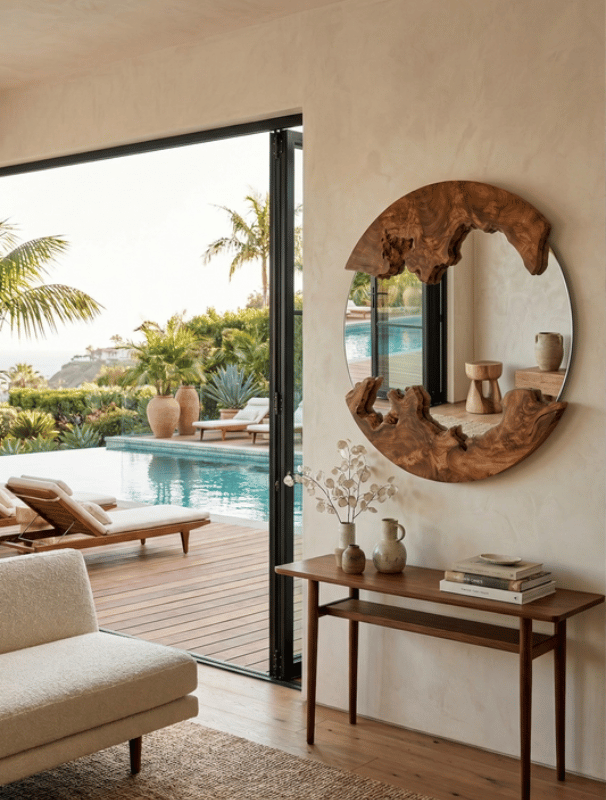 Sanur Round Mirror