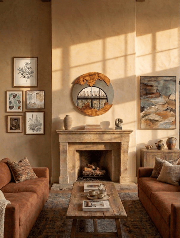 Sanur Round Mirror