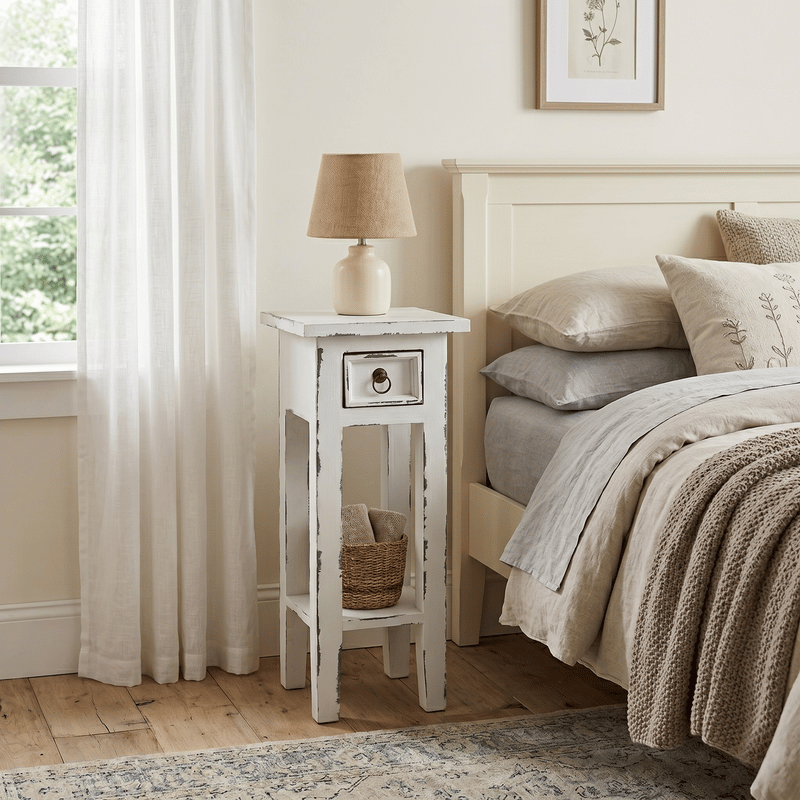 Arizona Tall Off-White Side Table