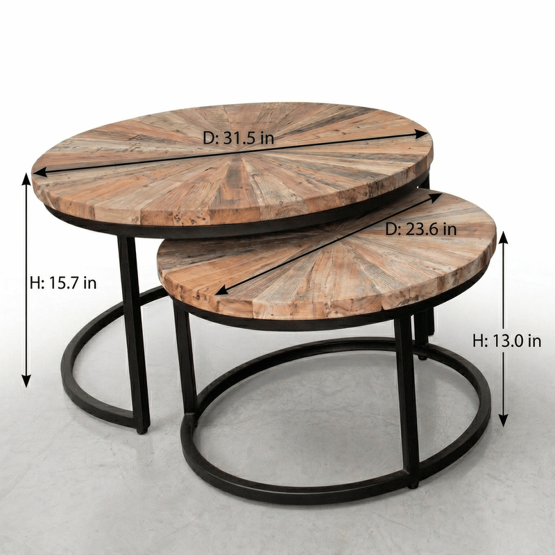 Java Round 2 pc Table Set