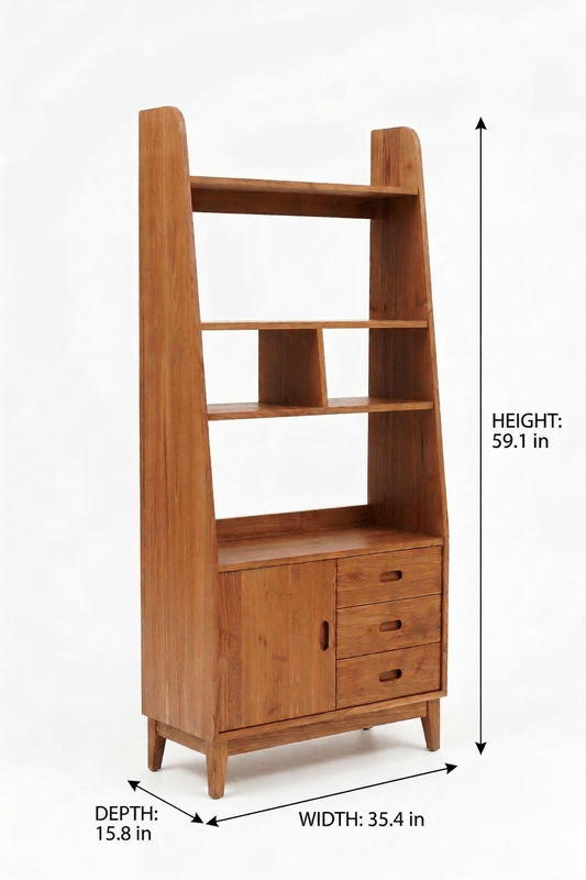 Havana Teak Book shelf
