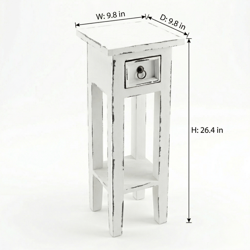 Arizona Tall Off-White Side Table