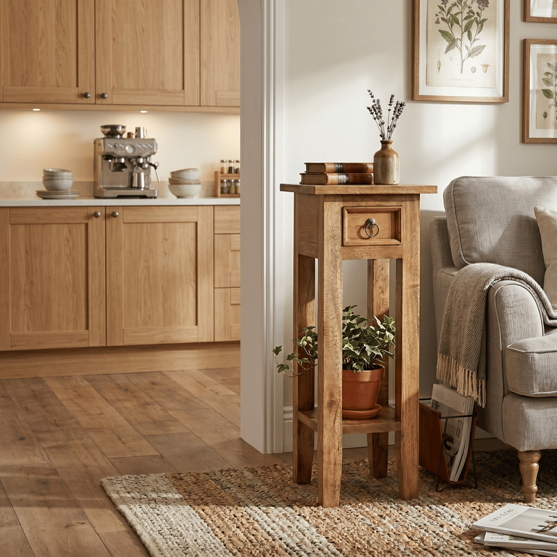 Arizona Tall Brown Side Table