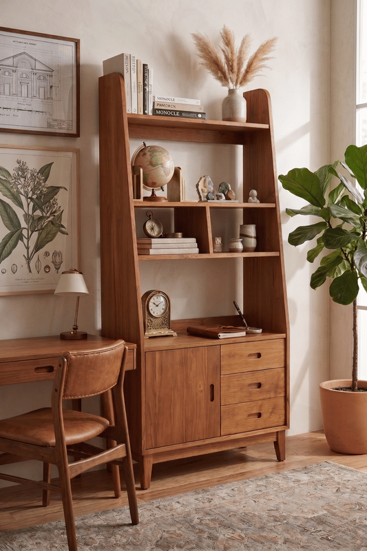 Havana Teak Book shelf