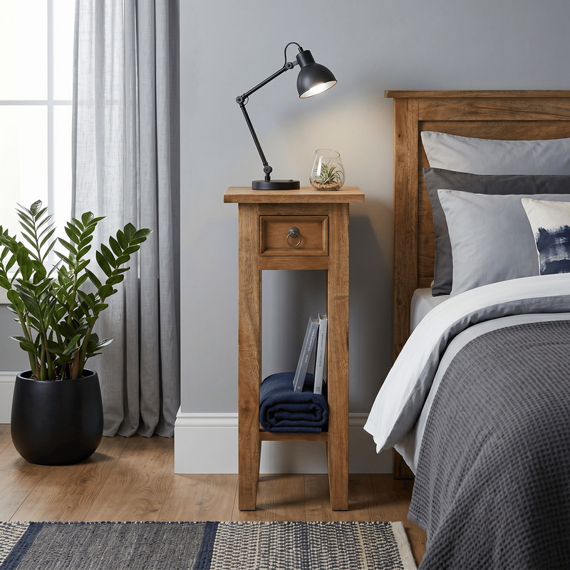 Arizona Tall Brown Side Table