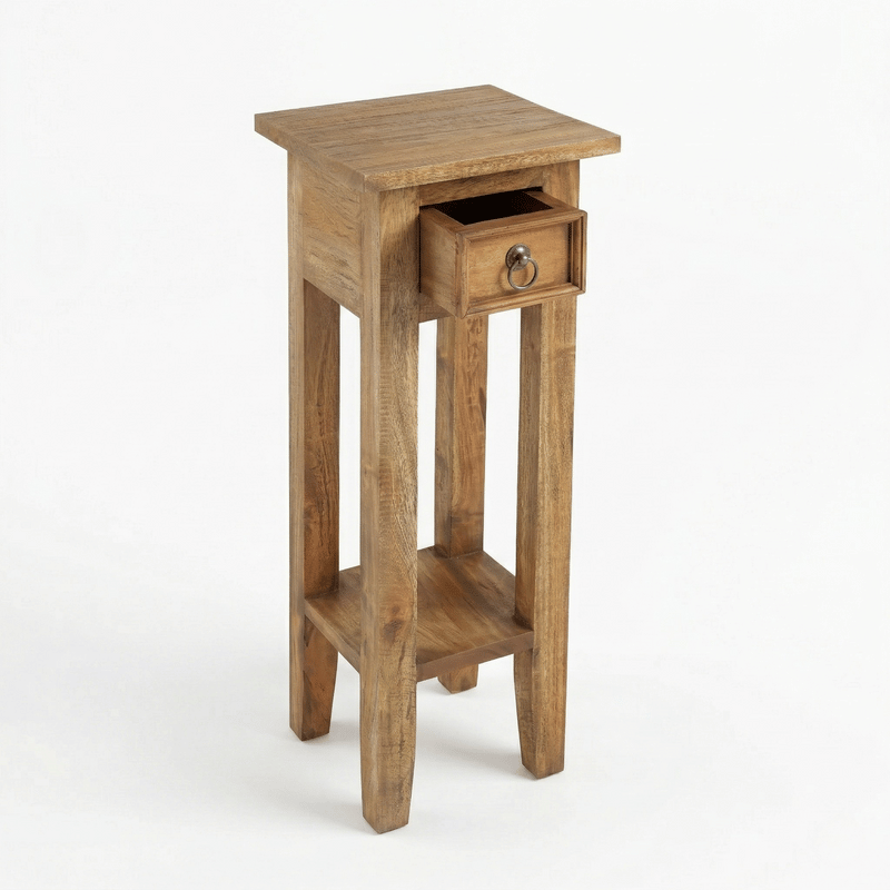 Arizona Tall Brown Side Table
