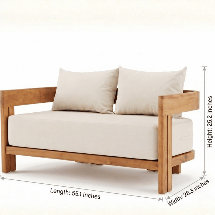 Nagoya Teak Loveseat
