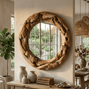 Primitive Round Mirror