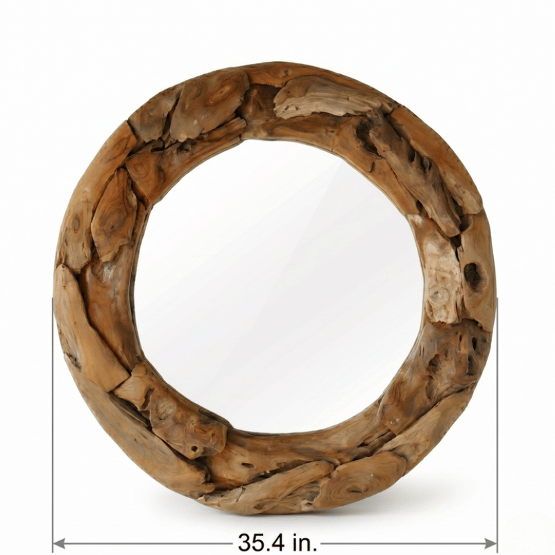 Primitive Round Mirror