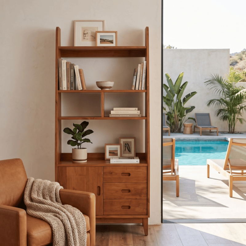 Havana Teak Book shelf
