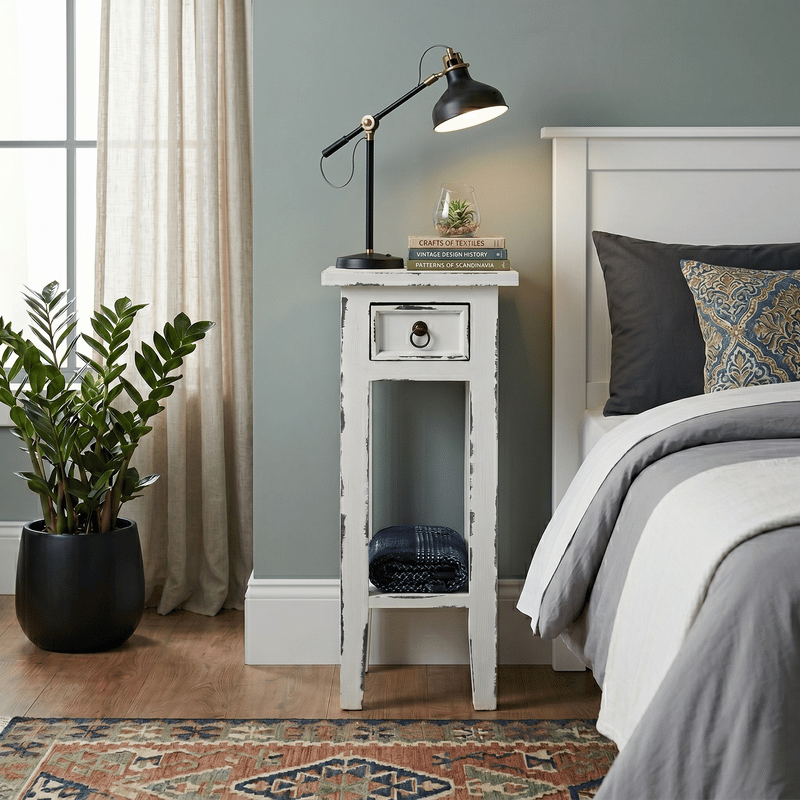 Arizona Tall Off-White Side Table