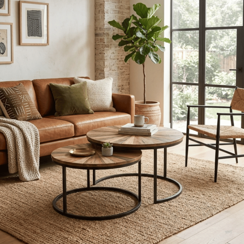 Java Round 2 pc Table Set