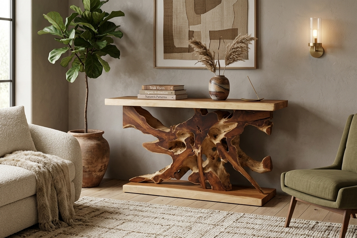 Aramis Light Teak Console