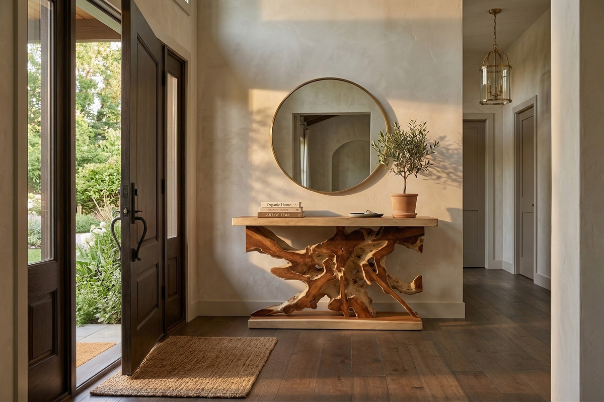 Aramis Light Teak Console