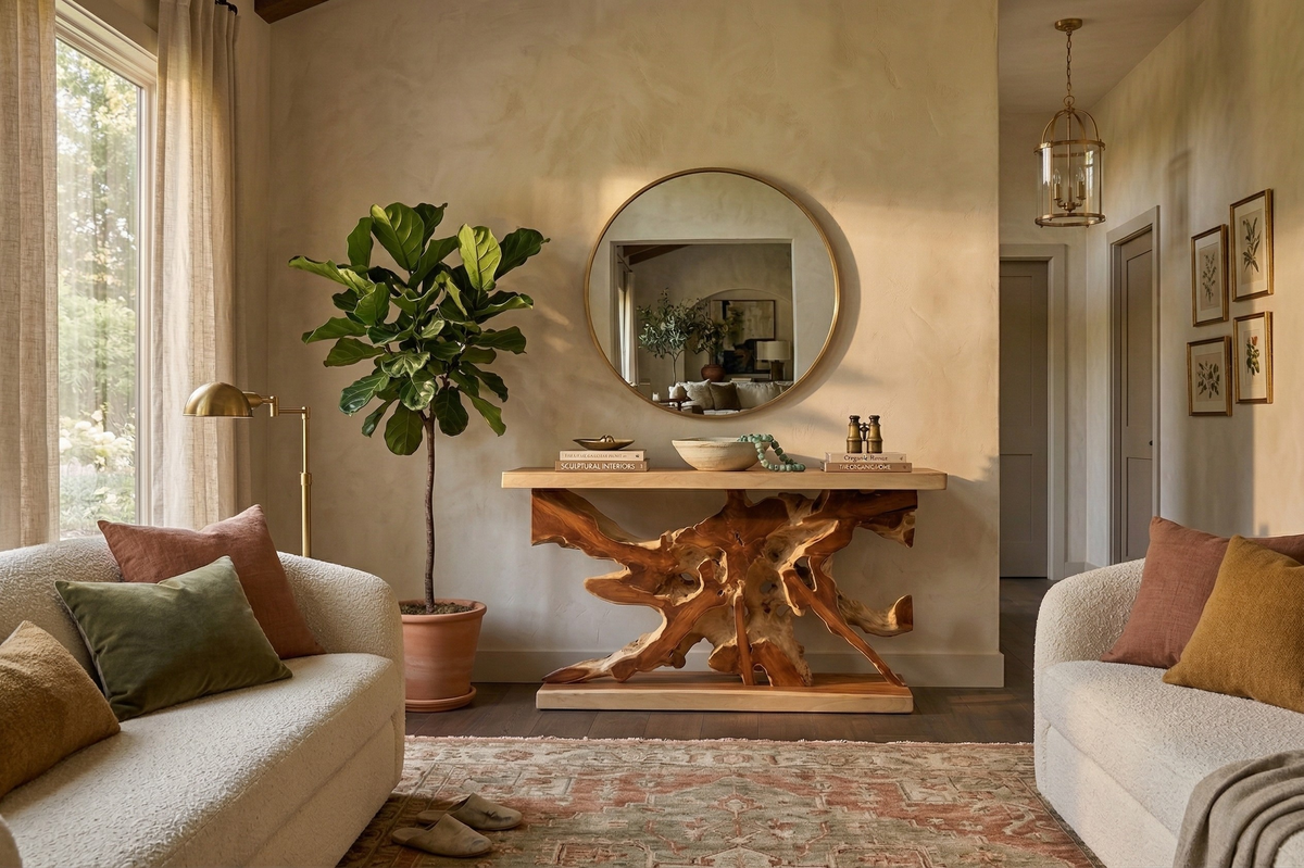 Aramis Light Teak Console