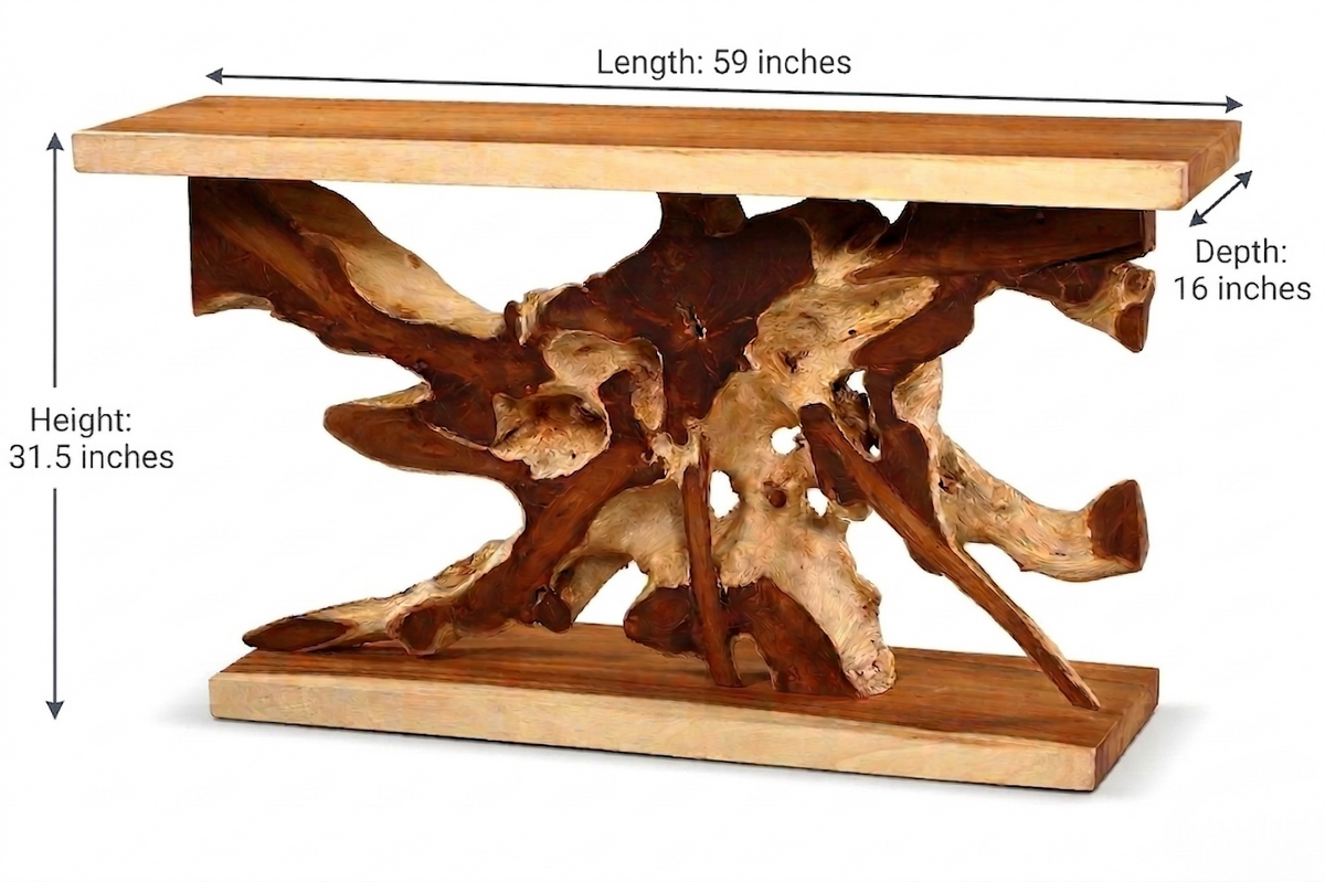 Aramis Light Teak Console